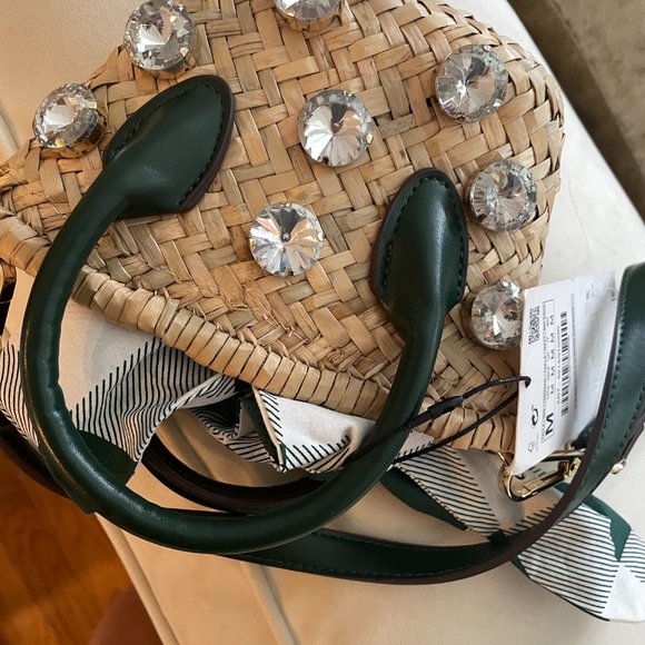 🔥🔥ZARA EMBELLISHED MINI BASKET BAG – Bloggers Favorite 🔥🔥 - Picture 9 of 14